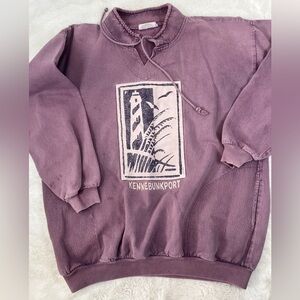 Vintage By Taylor Relaxed Pull Over with Pockets Women’s L/XL 100% Cotton USA